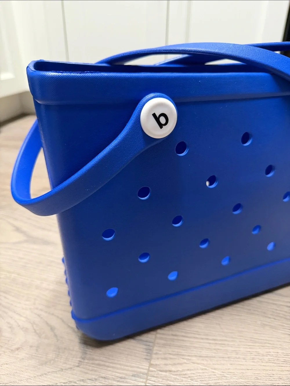 Small BOGG BAG Royal Blue Perforated Tote with Dual Handles